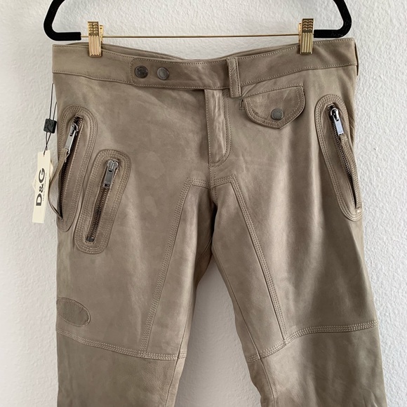 D&G Men's Leather Pants - Picture 2 of 14